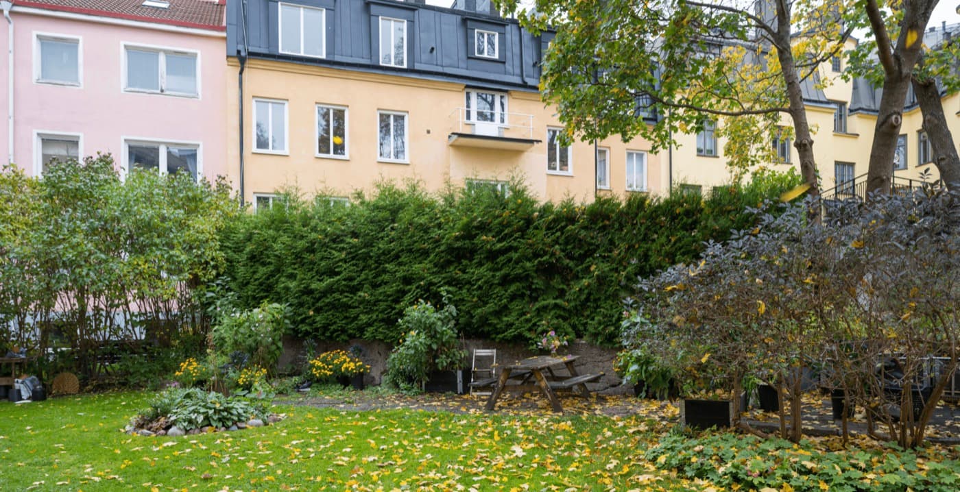Innergården på hösten